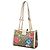 Padlock Tote Gucci Small GG Supreme Flora con lucchetto beige - vista 2