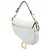 Borsa Saddle in pelle di vitello granulata bianca Dior Mini Bianco - vista 2