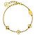 Bracciale con fiore placcato oro Louis Vuitton Gold D'oro