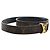 Cinturón reversible Louis Vuitton Monogram Initiales marrón Castaño - vista 3