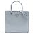 Borsa in pelle Spazzolato blu media Prada