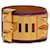 Purple Hermès Gold Plated and Swift Collier de Chien Bracelet T4  - view 1