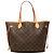 Borsa Tote Louis Vuitton Monogram Neverfull MM marrone