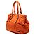 Borsa Prada Soft Calf Trimmed Tessuto Arancione - vista 2