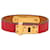 Bracciale Hermès Narrow Swift As de Coeur rosso  - vista 1