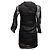 Autre Marque Schwarzes besticktes Langarm-Minikleid Antonio Berardi Größe IT 38 - Ansicht 3