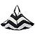 Tote a righe in tela Chanel CC nero