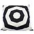 Tote a righe in tela Chanel CC nero - vista 3