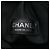 Tote a righe in tela Chanel CC nero - vista 5