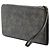 Clutch Chanel CC Chain in agnello metallizzato nero con frange - vista 2