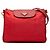 Borsa a tracolla Prada Tessuto con finiture in Saffiano rosso