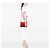 Borsa a tracolla Prada Tessuto con finiture in Saffiano rosso - vista 6
