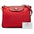 Borsa a tracolla Prada Tessuto con finiture in Saffiano rosso - vista 7
