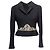 Vintage Black Chanel Embellished Wool Blazer Top Size FR 42