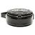 Borsa a tracolla rotonda Chanel CC Choco Bar in vernice nera Nero - vista 3