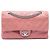 Borsa a Spalla Chanel Medium Classic Washed Lambskin Bijoux Chain Double Flap Rosa