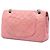 Borsa a Spalla Chanel Medium Classic Washed Lambskin Bijoux Chain Double Flap Rosa - vista 2