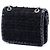 Borsa a tracolla Chanel Mini Tweed My Own Frame Flap nera Nero - vista 2