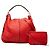 Borsa Louis Vuitton Monogram Mahina Selene MM rossa Rosso - vista 8