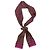 Sciarpa in seta twill marrone e magenta Louis Vuitton