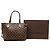 Borsa Tote Neverfull PM in Damier Ebene marrone Louis Vuitton - vista 8