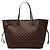 Borsa Tote Neverfull GM in Damier Ebene marrone Louis Vuitton