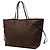 Borsa Tote Neverfull GM in Damier Ebene marrone Louis Vuitton - vista 2