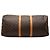 Borsa da viaggio marrone Louis Vuitton Monogram Keepall Bandouliere 55 - vista 3