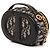 Borsa a tracolla CD Oval in pelle nera e tela Oblique Dior Nero - vista 2