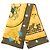 Sciarpa in seta gialla Hermès Plumes et Grelots 90 Scarves Giallo