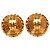 Orecchini a clip Chanel CC Gold Plated Sunburst Round D'oro - vista 2