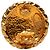 Orecchini a clip Chanel CC Gold Plated Sunburst Round D'oro - vista 3