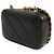 Vanity Borsa a tracolla Chanel Extra Mini CC trapuntata con placca dorata nera Nero - vista 2