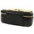 Vanity Borsa a tracolla Chanel Extra Mini CC trapuntata con placca dorata nera Nero - vista 3