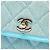 Borsa a tracolla Chanel Mini CC in denim trapuntato blu - vista 5