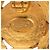 Chanel CC Bicolor Clip-Ohrringe aus Messing mit goldener Blume - Ansicht 3