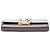 Bolsa de ombro Louis Vuitton Louise Chain MM em couro cinza - vista 3