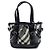 Burberry Beat Check Nylon und Lack Lowry Satchel in Grau