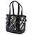 Burberry Beat Check Nylon und Lack Lowry Satchel in Grau - Ansicht 2
