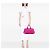 Borsa Tote e Satchel in tela Canapa rosa con logo Prada - vista 6