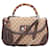 Bamboo Borsa con manico in bambù e monogramma Gucci marrone - vista 2