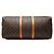Borsa da viaggio marrone Louis Vuitton Monogram Keepall Bandouliere 60 - vista 3