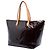 Borsa Tote Louis Vuitton Monogram Vernis Bellevue GM Viola Porpora - vista 2