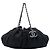 Borsa Tote Chanel Jersey Melrose Cabas nera Nero