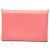 Tarjetero Calvi en chevre Mysore rosa Hermès