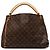 Borsa Hobo Louis Vuitton Monogram Artsy MM marrone