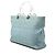 Lady Dior Satchel aus blauem Denim, Cannage, Acrylgriffe, Größe Large - Ansicht 2