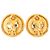 Orecchini a clip rotondi Chanel CC placcati oro D'oro - vista 2
