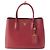 Borsa Double Saffiano Cuir rossa Prada Medium Rosso