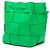 Cassette Borsa a secchiello Bottega Veneta Small Nappa Maxi Intrecciato Verde - vista 2